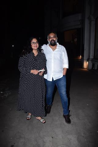 Luv Ranjan and his wife snapped in the city