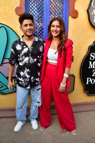 Surbhi Chandana and Karan Sharma snapped promoting their wedding song Kahani Suno  