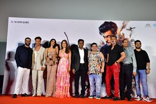 Jagapati Babu, Vidya Malvade, Aayush Sharma and Sushrii Shreya Mishraa snapped at the trailer launch of Ruslaan