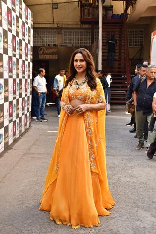 Madhuri Dixit snapped on the set of Dance Deewane 4