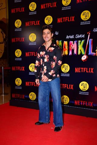 Pratik Sehajpal grace the Screening of Amar Singh Chamkila