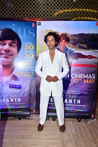 Rajkummar Rao snapped at the Trailer launch of Srikanth