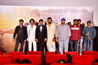 Sharad Kelkar and Rajkummar Rao snapped at the Trailer launch of Srikanth