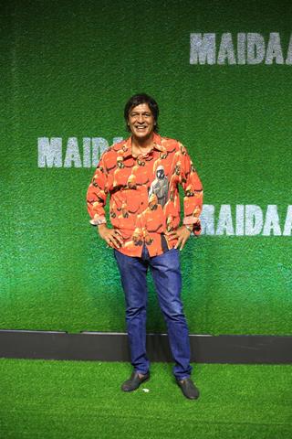 Chunky Pandey grace at the Screening of Maidaan