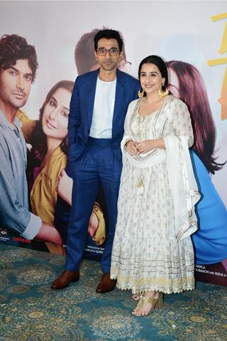 Vidya Balan and Pratik Gandhi spotted promoting upcoming film Do Aur Do Pyaar