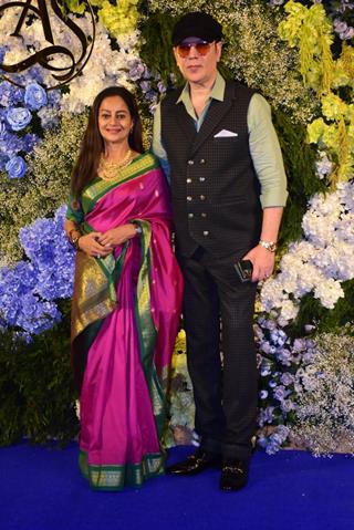Aditya Pancholi and Zarina Wahab attend Anand Pandit’s daughter Aishwarya's wedding reception