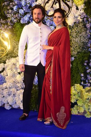 Shama Sikander attend Anand Pandit’s daughter Aishwarya's wedding reception