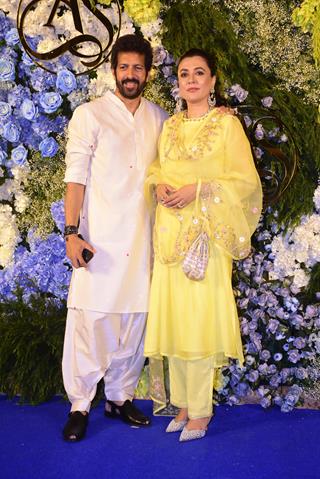 Kabir Khan and Mini Mathur attend Anand Pandit’s daughter Aishwarya's wedding reception