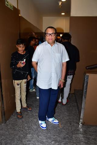 Ramesh Taurani snapped at the screeing of 'Do Aur Do Pyaar Do'