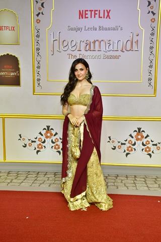 Elli Avram grace the premiere of Heeramandi