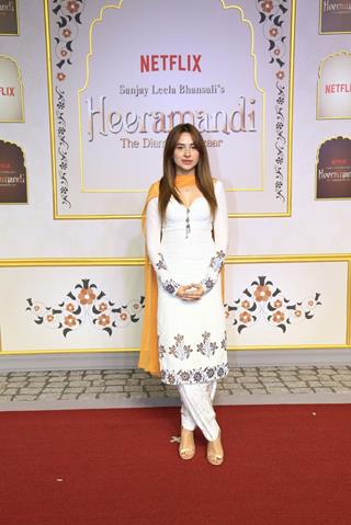 Mahira Sharma grace the premiere of Heeramandi