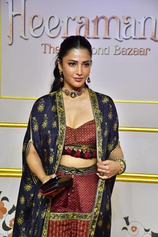 Shruti Haasan grace the premiere of Heeramandi