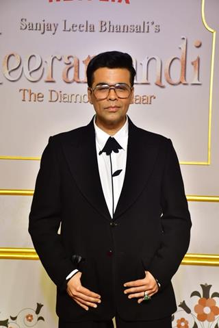 Karan Johar grace the premiere of Heeramandi