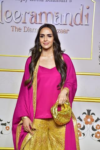 Esha Deol grace the premiere of Heeramandi