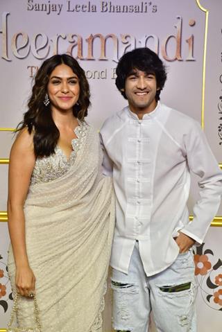 Shantanu Maheshwari and Mrunal Thakur grace the premiere of Heeramandi