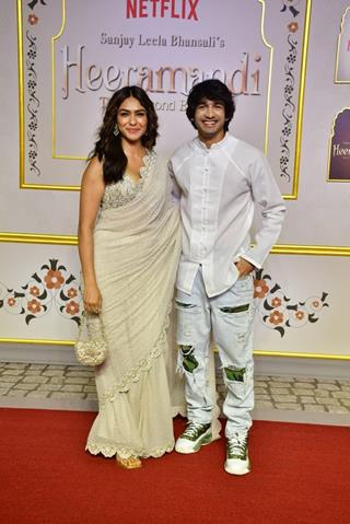 Shantanu Maheshwari and Mrunal Thakur grace the premiere of Heeramandi