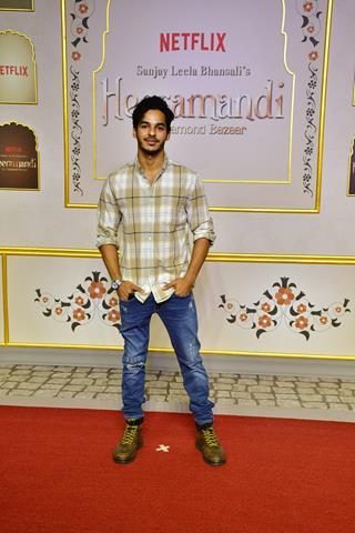 Ishaan Khatter grace the premiere of Heeramandi