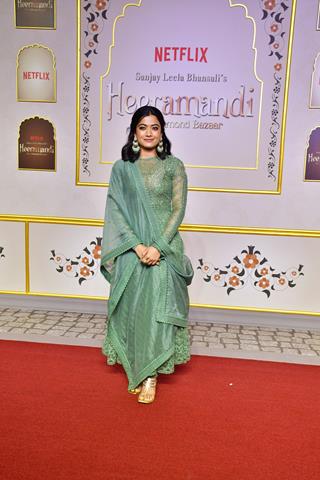 Rashmika Mandanna grace the premiere of Heeramandi