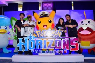 Vishal Dadlani, Shekhar Ravjiani, Armaan Malik and Shirley Setia attend Pokemon new series launch