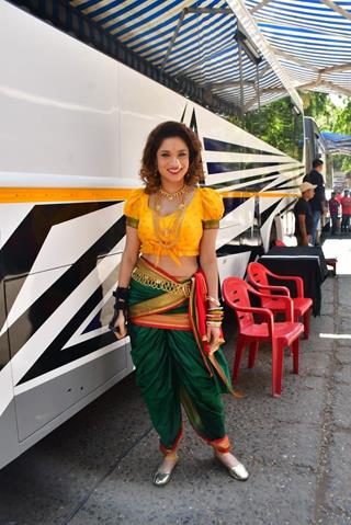Ankita Lokhande on the set of Dance Deewane 4
