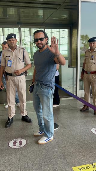Saif Ali Khan snapped at the airport