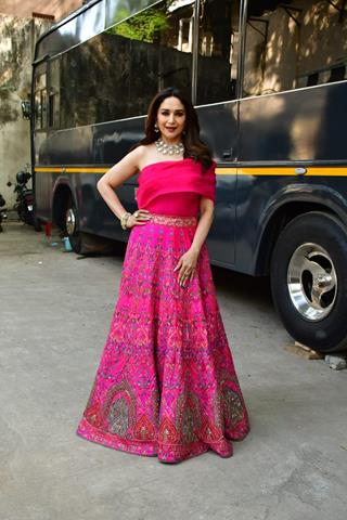 Madhuri Dixit snapped on the set of Dance Deewane 4 Finale