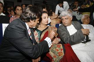 Amitabh Bachchan, Shabana Azmi and Javed Akhtar at the MAMI (Mumbai Academy of the Moving Image) film festival This year the festival will be dedicated to Hrishikesh Mukherjee In all, 125 films will be screened from 40 countries with special