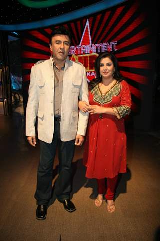 Anu Malik and Farah Khan at Entertainment Ke Liye Kuch Bhi Karega sets