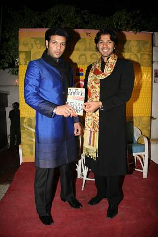 Ayaan and Aman Ali Khan''s book launch of &quot;50 Maestros Recordings&quot; at Olive