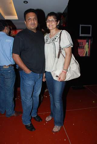 Sanjay Gupta with wife grace Pankh Premiere