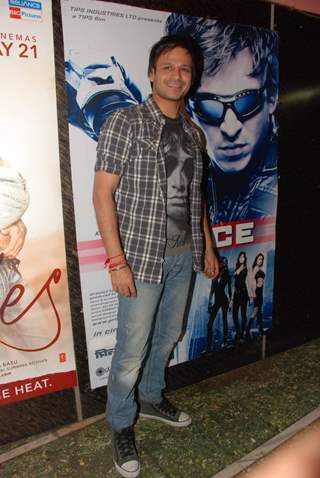 Bollywood actor Vivek Oberoi promoting his movie &quot;Prince&quot; at Gaiety Theatre