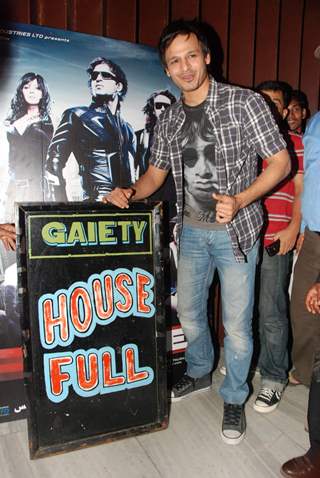 Bollywood actor Vivek Oberoi promoting his movie &quot;Prince&quot; at Gaiety Theatre