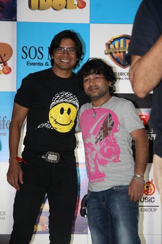 Shaan and Kailash Kher at music launch of 3-d animation film Bird Idol at Cinemax