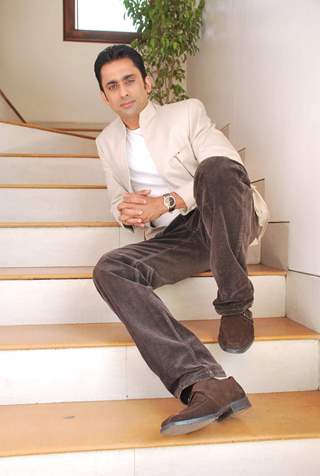 TV actor Anuj Saxsena at the photo shoot of his upcoming film &quot;Chase&quot; in Blue Waters