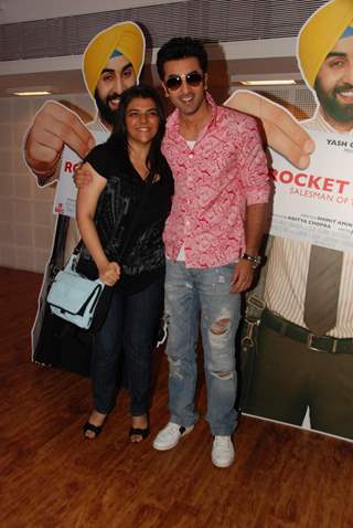 Ranbir Kapoor meets the Rocket Singh contest winners of contest2wincom at Yashraj Studios