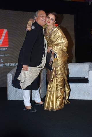 Rekha at the launch of Gautam Rajadhyaksha''s book ''Chehere'' launch at JW Marriott