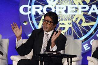 KBC 4 press meet with Big B at JW Marriott