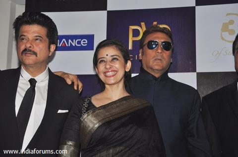 Anil Kapoor, Manisha Koirala and Jackie Shroff at premiere of film Parinda at PVR