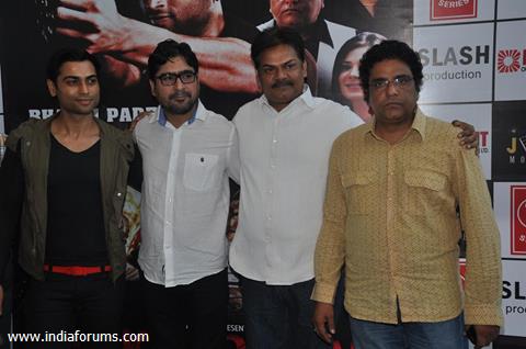 Yashpal Sharma, Abhishek Anand, Akhilendra Mishra and Zakir Hussain at Premiere of film Chakradhaar