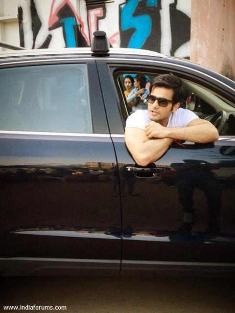 Karan Tacker shooting for Audi