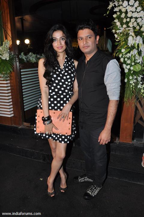 Divya Khosla Kumar, Bhushan Kumar at Amisha Patel Birthday Party and Film Shortcut Romeo promotion