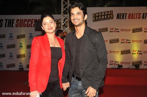 Ankita Lokande and Sushant Singh Rajput were at the Success Party of Chennai Express