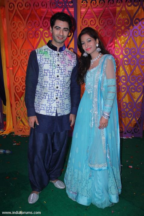 Harad Arora and Preetika Rao at the Colors Holi Party