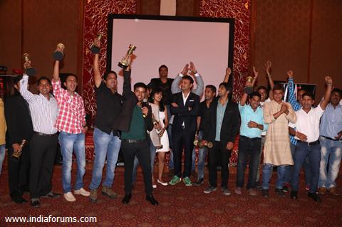 The swastik team celebrate the Success of Mahabharat