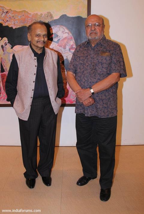 Shyam Benegal at Deepak Shinde's Colourful Crossings Preview