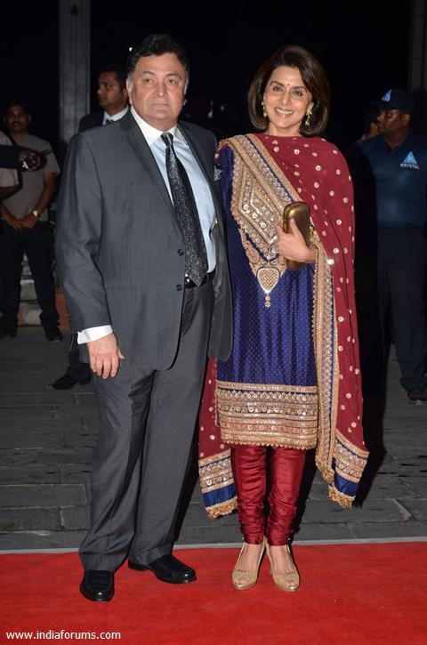 Rishi & Neetu Kapoor were at Kush Sinha's Wedding Reception