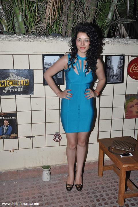 Sukirti Kandpal poses for the media at the Launch Party of Dilli Wali Thakur Gurls