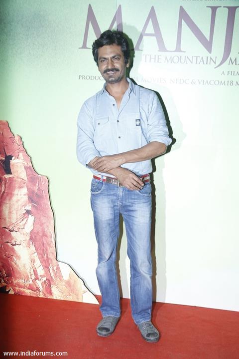 Nawazuddin Siddiqui at Screening of Manjhi - The Mountain Man