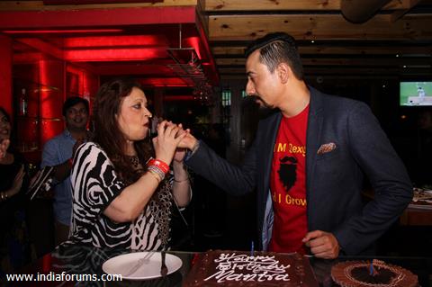Mantra with His Mother at His Birthday Bash