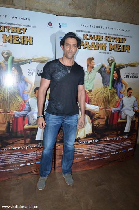Hrithik Roshan at Special Screening of Kaun Kitney Paani Mein